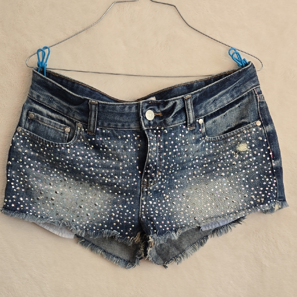 Victoria's Secret PINK Embellished Jean Shorts